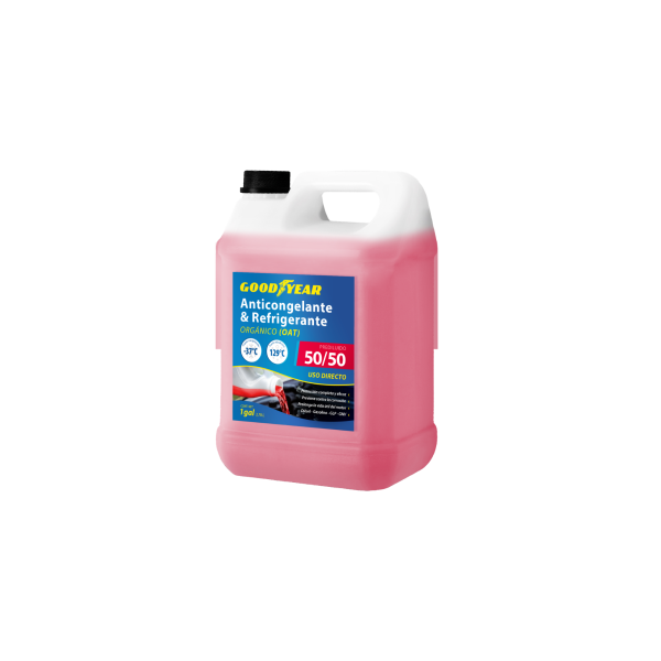 Anticongelante & Refrigerante 50/50 OAT Rojo Goodyear