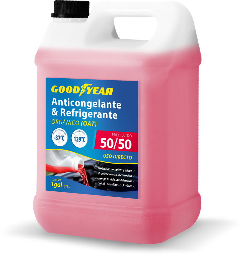 Refrigerante OAT rojo 50/50